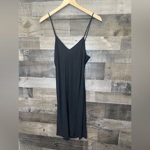 Rag & Bone Sleek Black Slip Dress